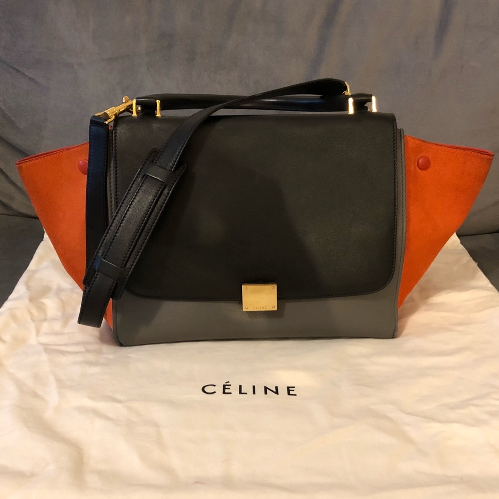 Celine tricolor trapeze